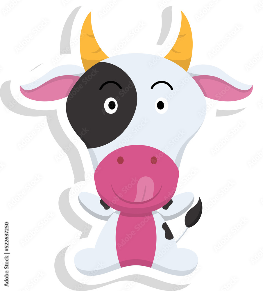 Cartoon cow illustration Cartoon cow illustration