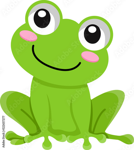 Cartoon frog illustration photo
