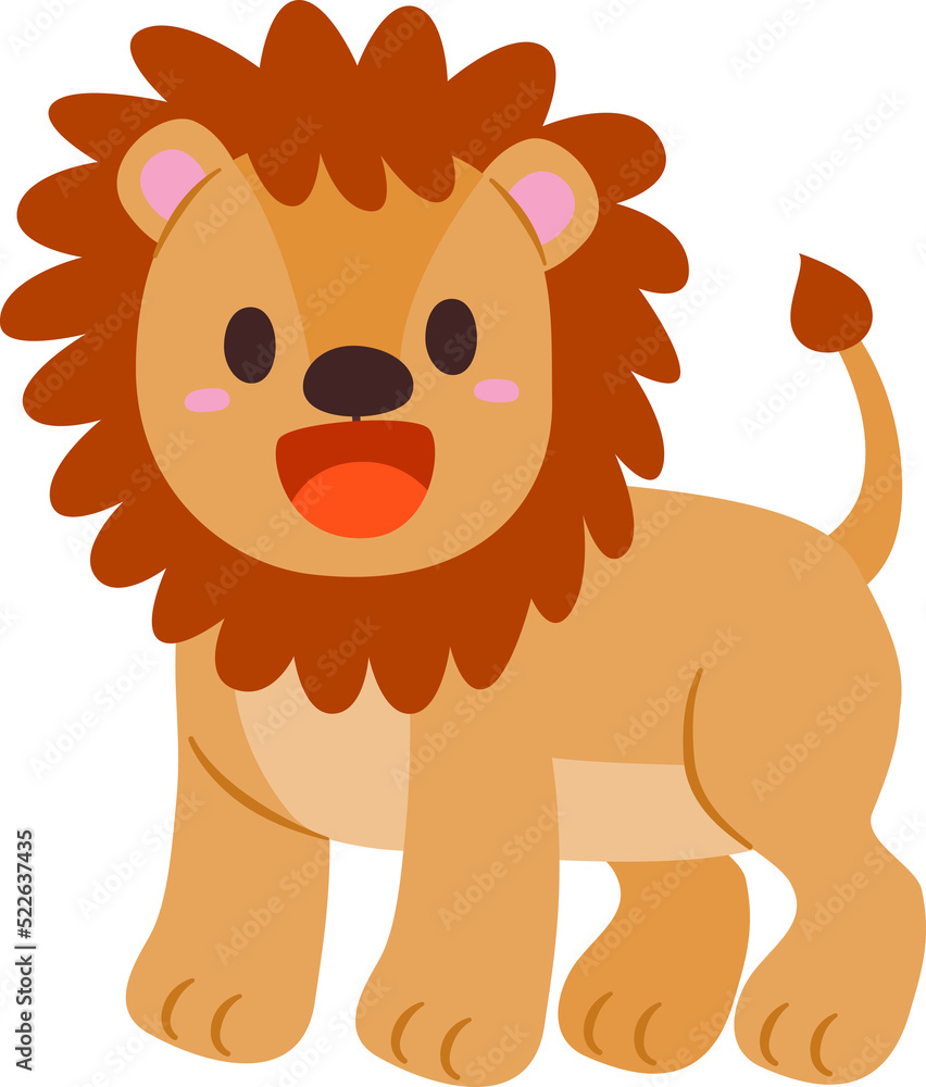 Cartoon lion illustration