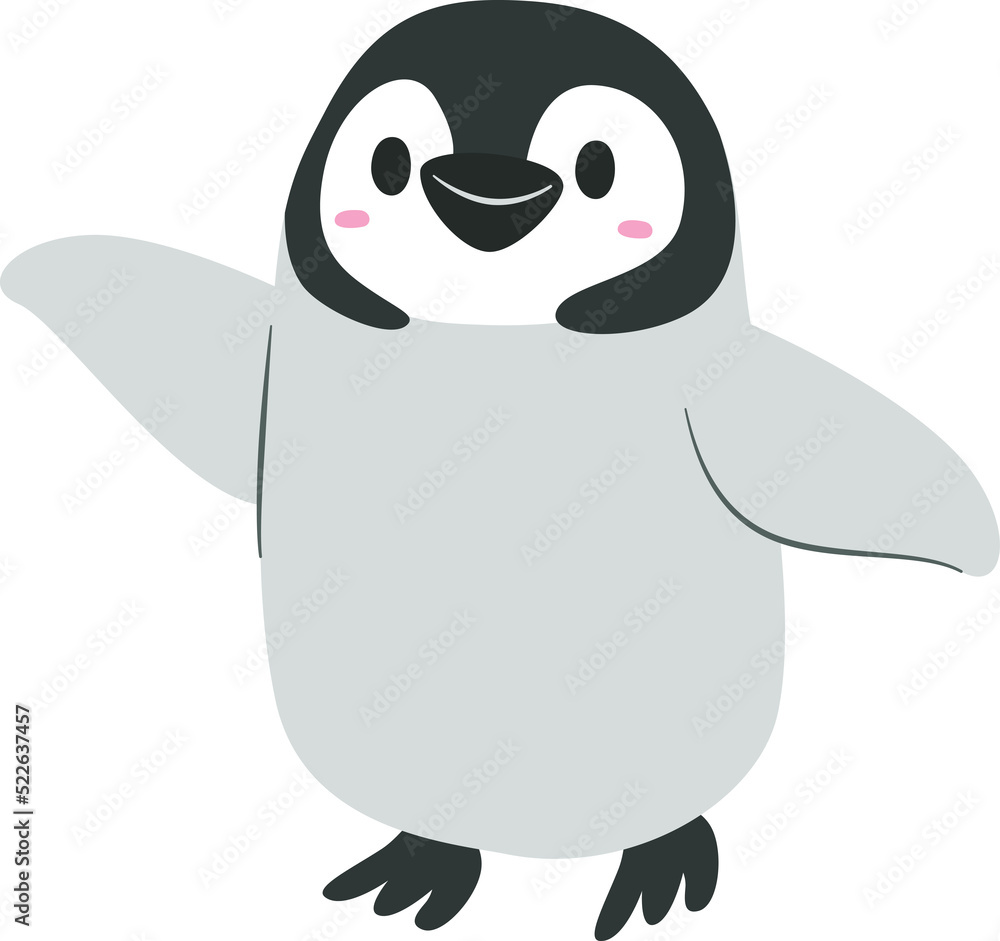 Fototapeta premium Cartoon penguin illustration