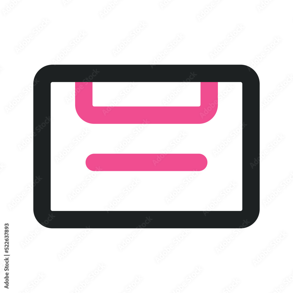DVD Cassette Icon with Two Tone DVD Cassette Icon with Two Tone