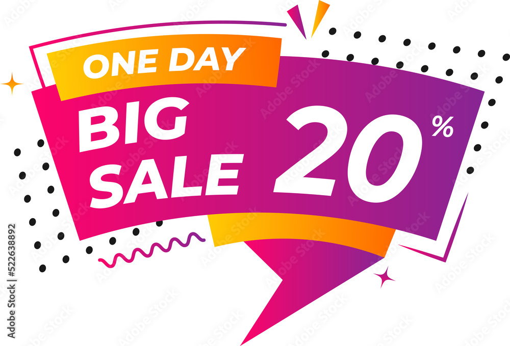 Fototapeta premium Sale banner and price tag label