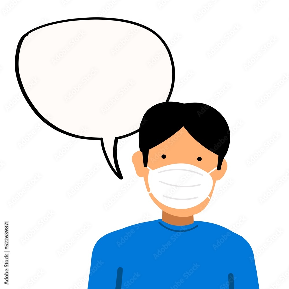 Man with medical masks.Covid-19 Man with medical masks.Covid-19