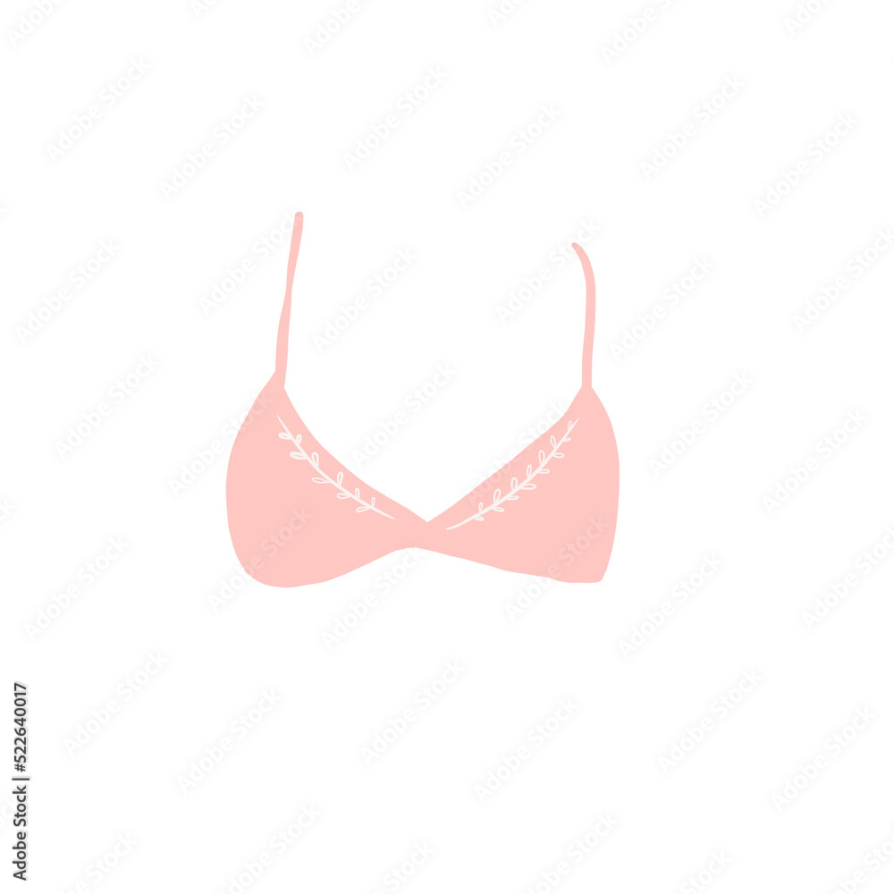 pink abstract bra