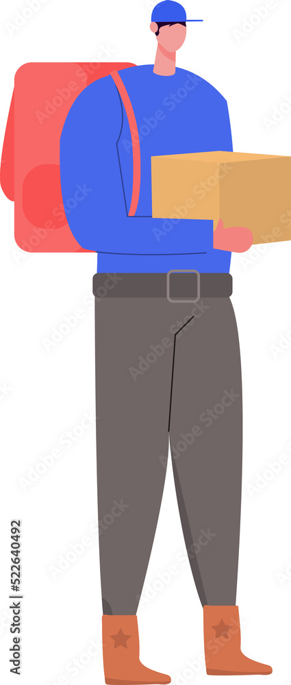 Delivery man character