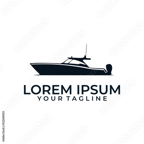 boat logo vector design template