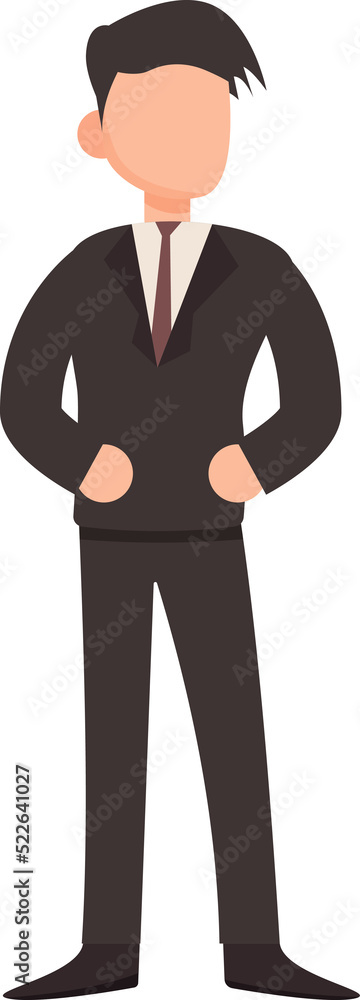 Cartoon businessman character
