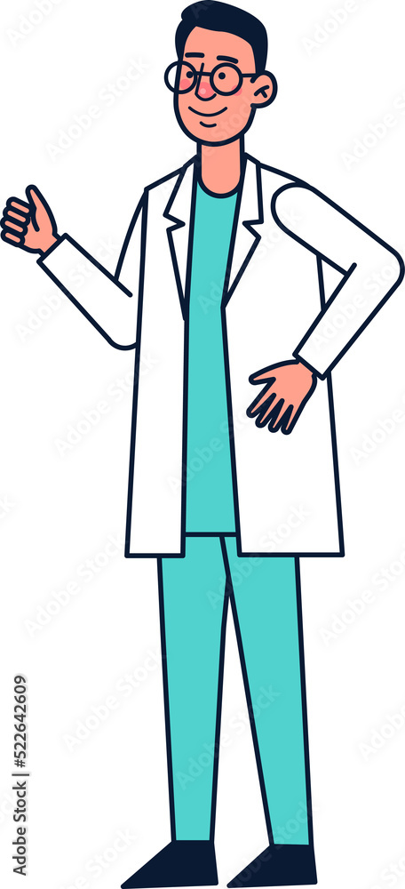 Doctor character illustration Doctor character illustration