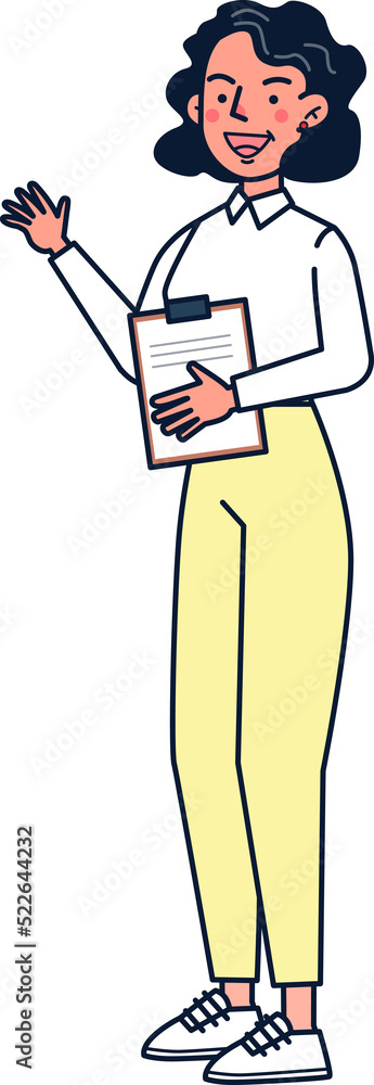 Fototapeta premium Business officer character