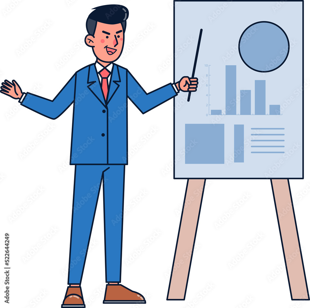 Businessman presentation of the project