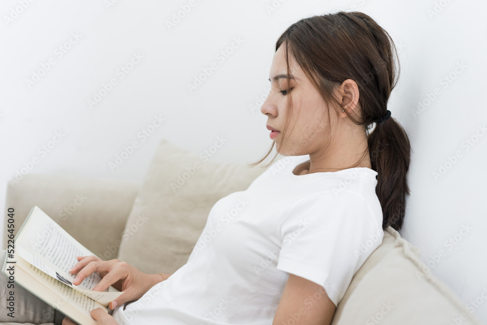 Asian women work at home