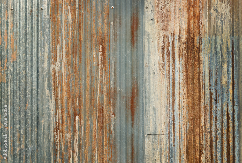 Old zinc wall texture background, rusty on galvanized metal panel sheeting. Old zinc wall texture background, rusty on galvanized metal panel sheeting.
