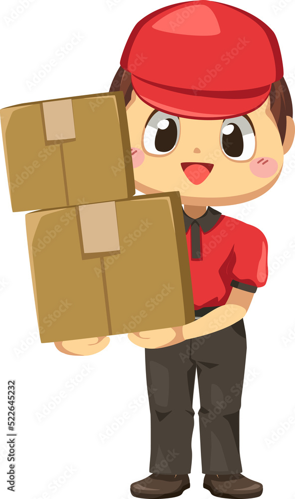 Courier man character Courier man character
