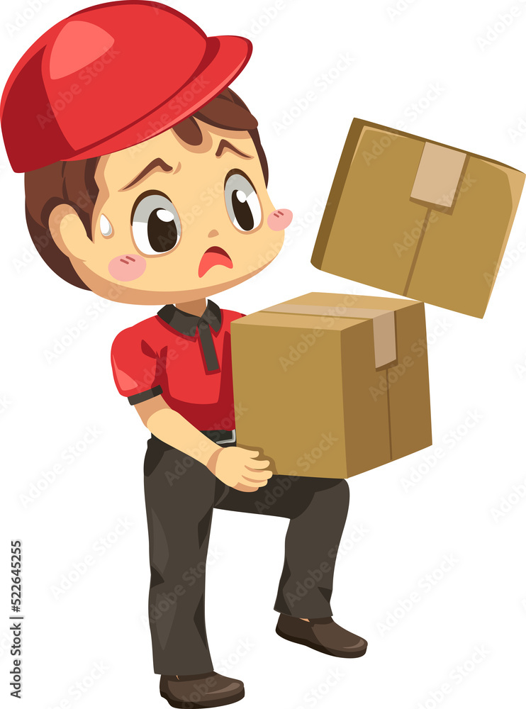 Courier man character Courier man character
