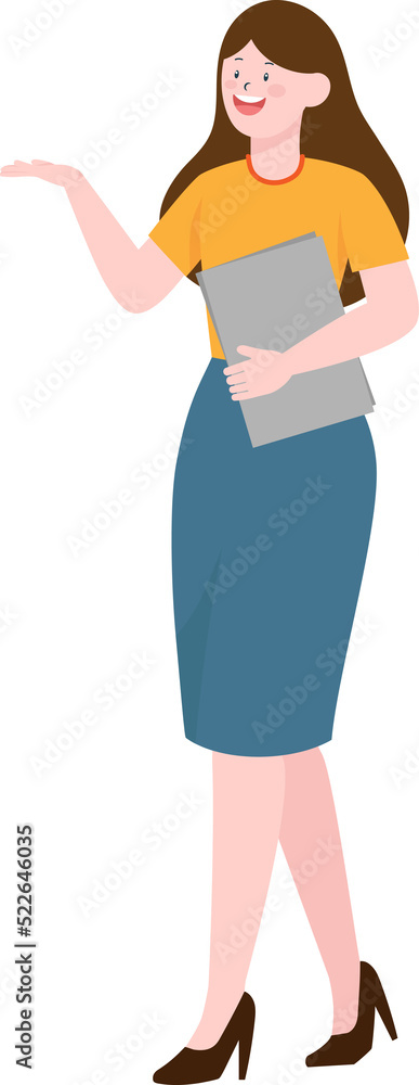 Woman holding a book Woman holding a book