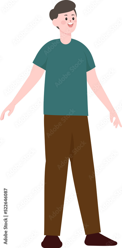 Man cartoon character Man cartoon character