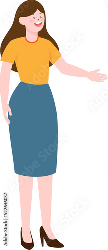 Woman cartoon character