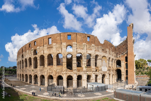 View of Colosseum, also call Coliseum in Rome, Italy