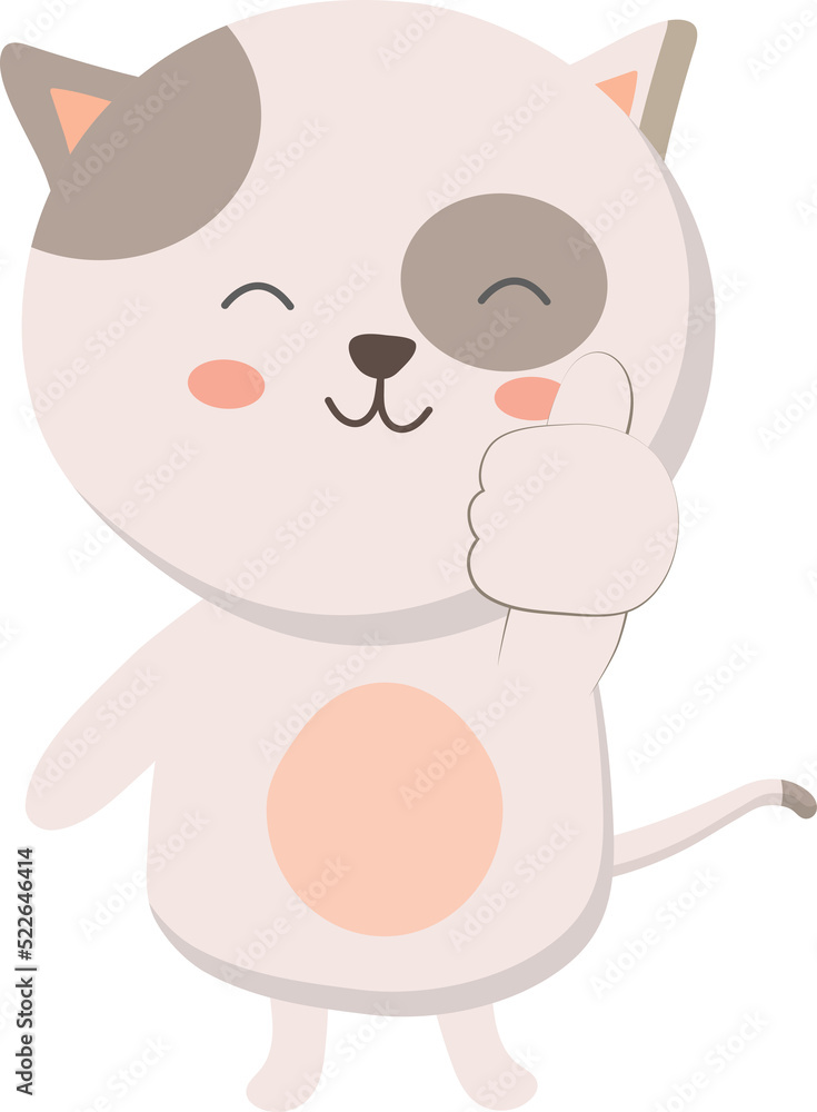 Cat showing thumbs up Cat showing thumbs up