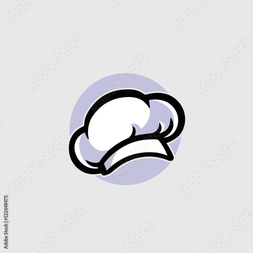 simple chef hat logo for restaurant and other food business or e-commerce
