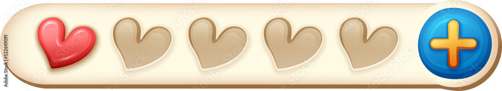 Obraz premium heart of button