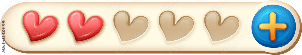 Obraz premium heart of button