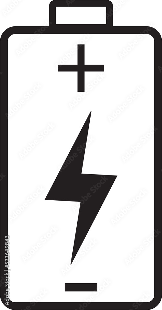 Fototapeta premium Battery Charging vector icon. Battery charge flat vector icon. battery charge level. 