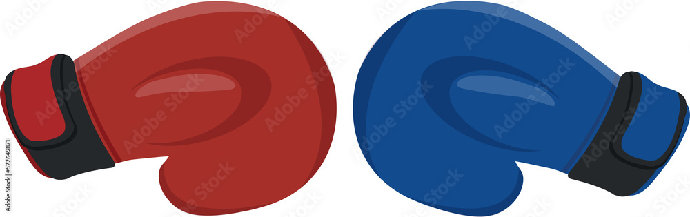 Boxing gloves fight icon, red vs blue. Battle emblem cartoon vector illustration. Boxing gloves Red and Blue hitting together. Boxing day shopping creative sale idea. Boxing gloves fight icon, red vs blue. Battle emblem cartoon vector illustration. Boxing gloves Red and Blue hitting together. Boxing day shopping creative sale idea.