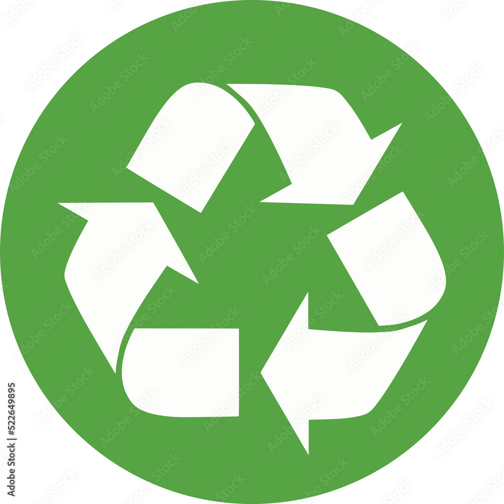 Recycle icon vector. Arrows recycle eco symbol vector illustration. Cycle recycled icon. Recycled materials symbol. Recycle icon vector. Arrows recycle eco symbol vector illustration. Cycle recycled icon. Recycled materials symbol.