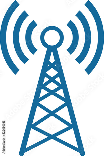 Transmitter antenna symbol. signal tower icon. Communication antenna simple