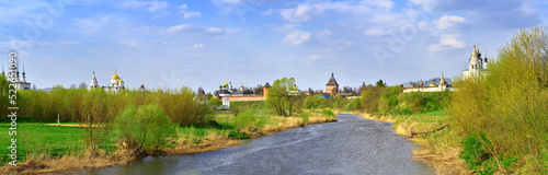 Panorama of Suzdal by the river