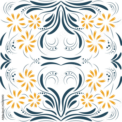 Folk flowers print Floral pattern Ethnic art