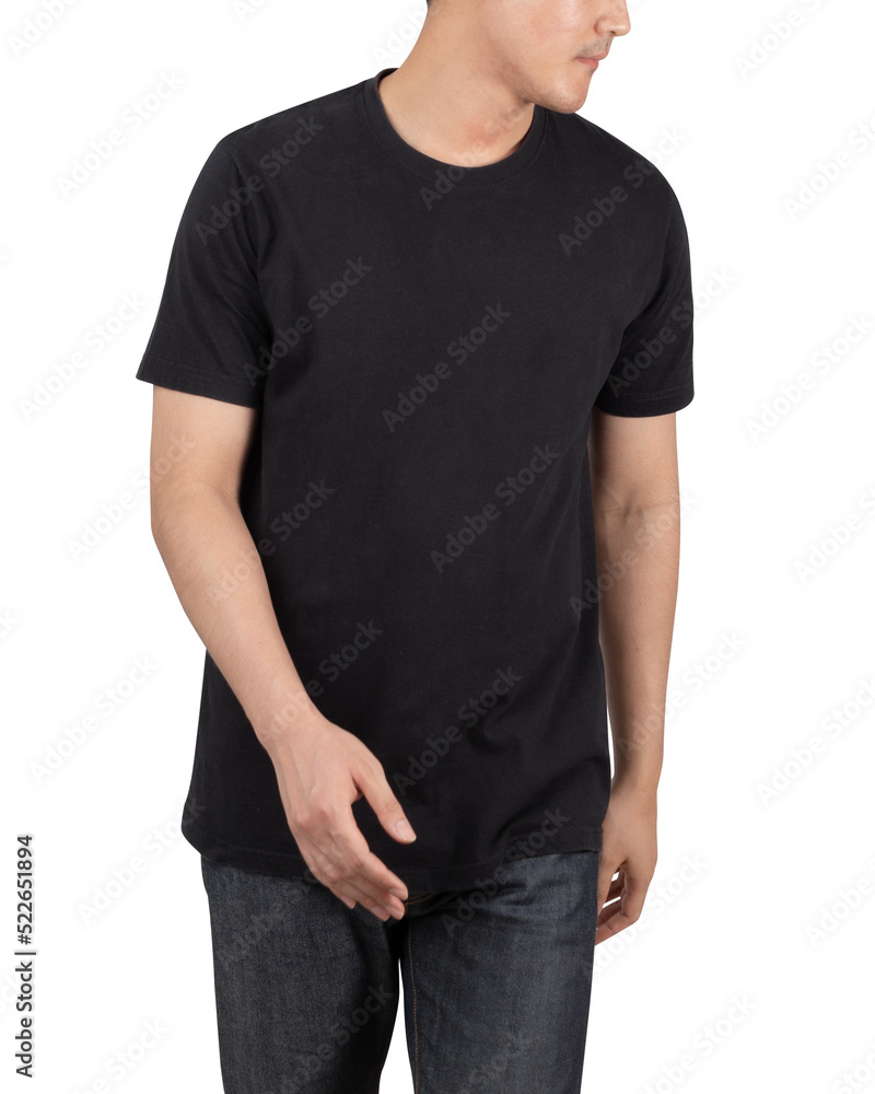 Young man in T shirt mockup, Template for your design. Young man in T shirt mockup, Template for your design.
