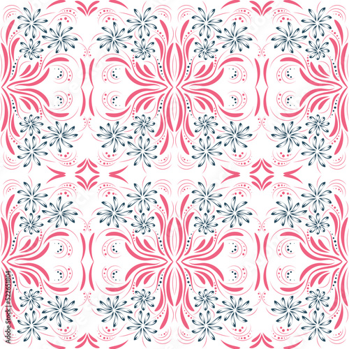 Folk flowers print Floral pattern Ethnic art