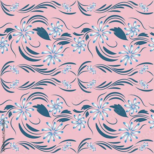 Folk flowers print Floral pattern Ethnic art