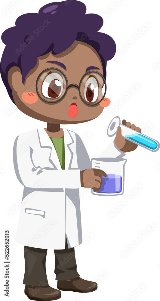 scientist cute cartoon