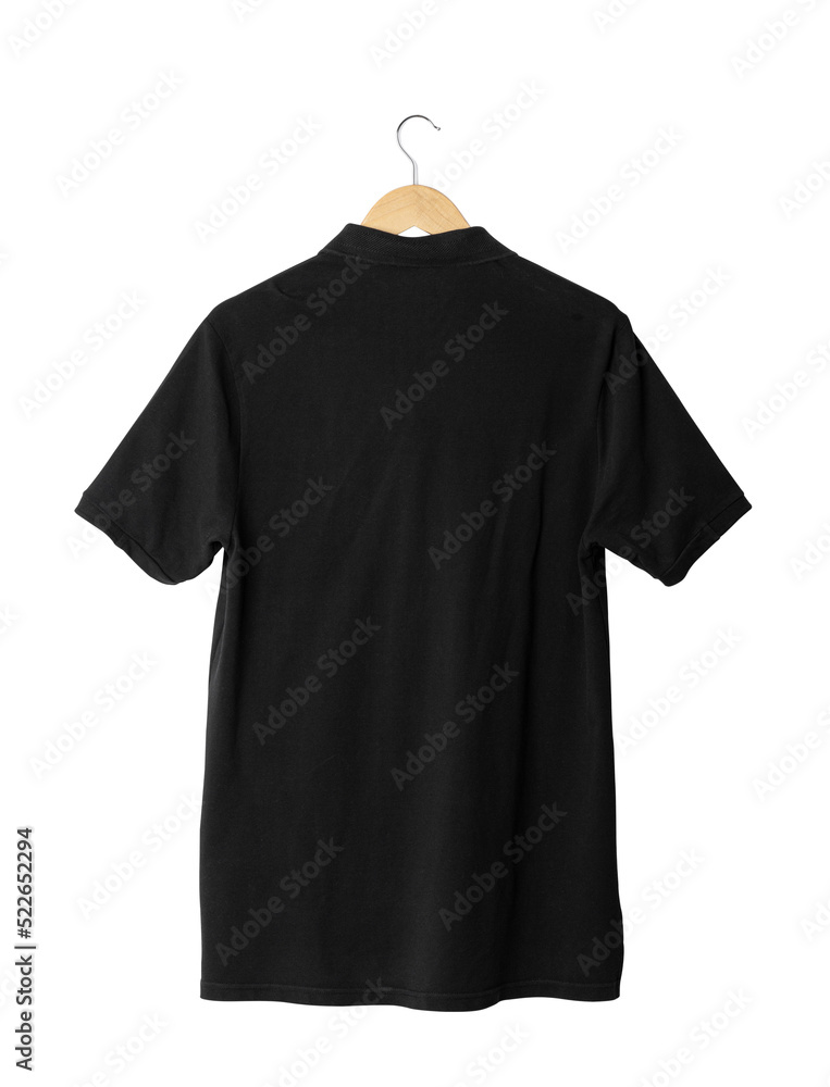 Black Polo shirt mockup hanging, Png file. Black Polo shirt mockup hanging, Png file.