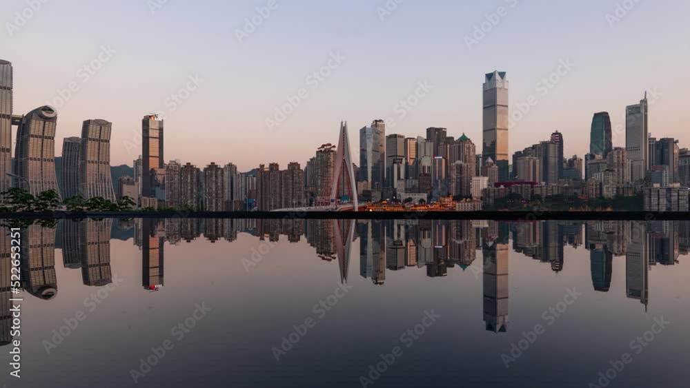Chongqing timelapse day to night Chongqing timelapse day to night