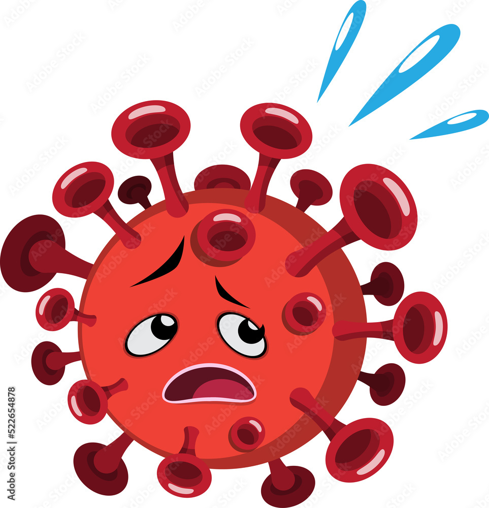 Virus cartoon illustration Virus cartoon illustration