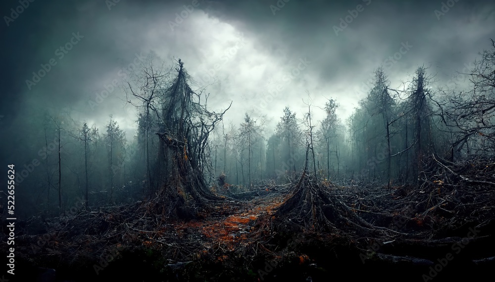 Spooky Halloween Forest