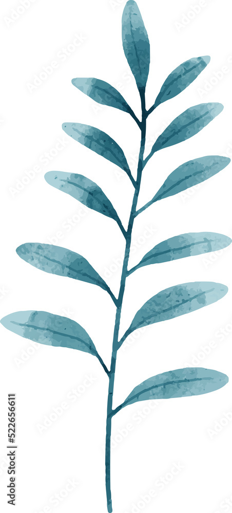 Leaves Watercolor Illustration Leaves Watercolor Illustration