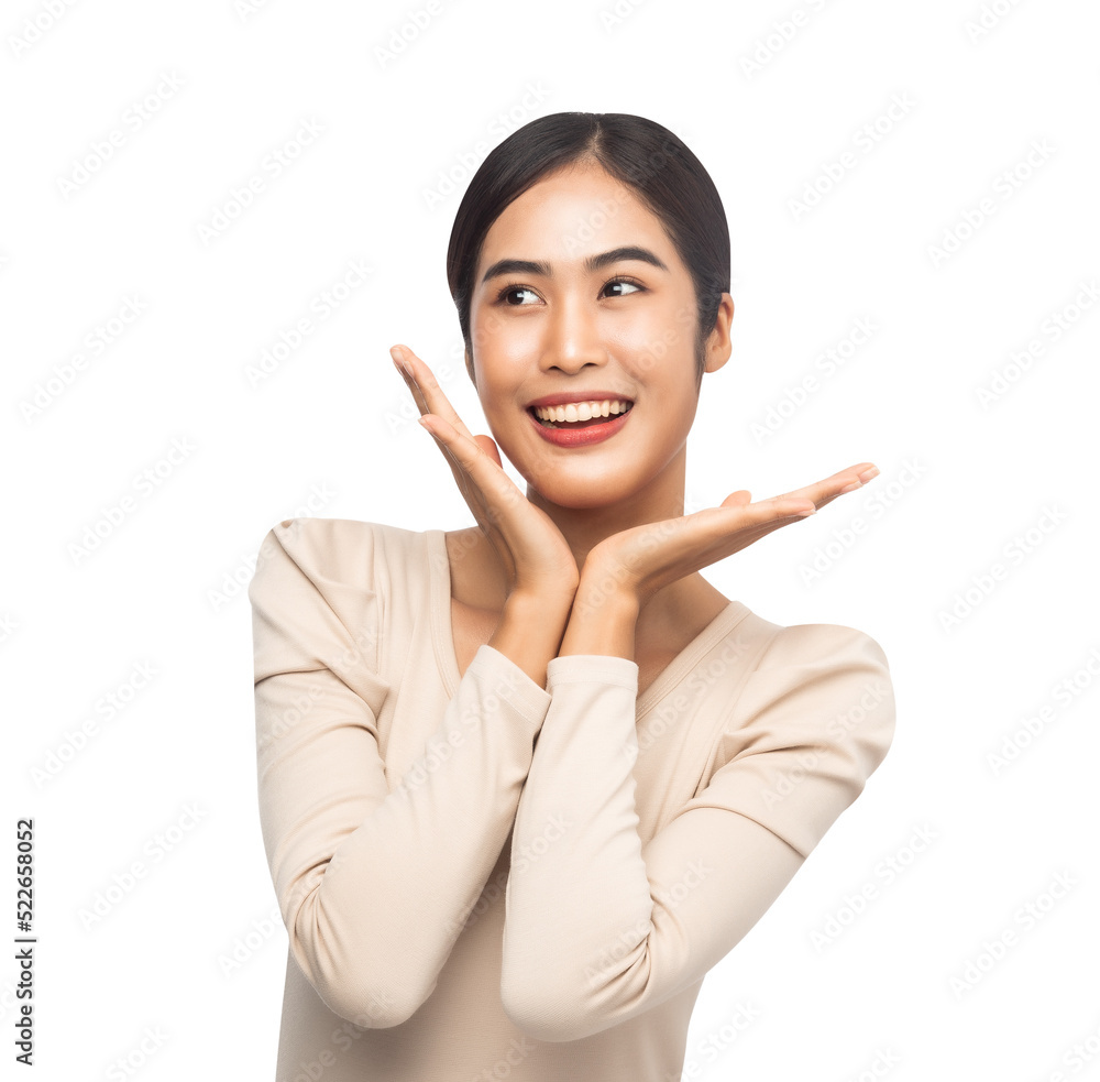 Portrait of beautiful young asian woman, Png file. Portrait of beautiful young asian woman, Png file.