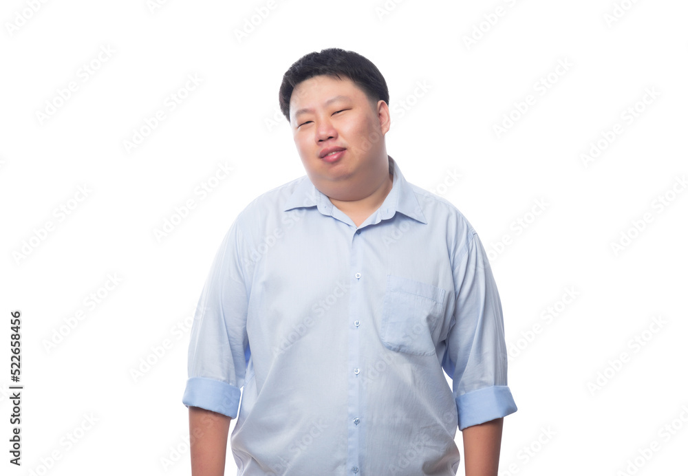 Asian business fat man, Png file. Asian business fat man, Png file.