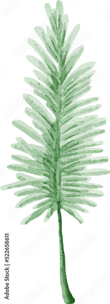 Hand painted watercolor leaves Hand painted watercolor leaves