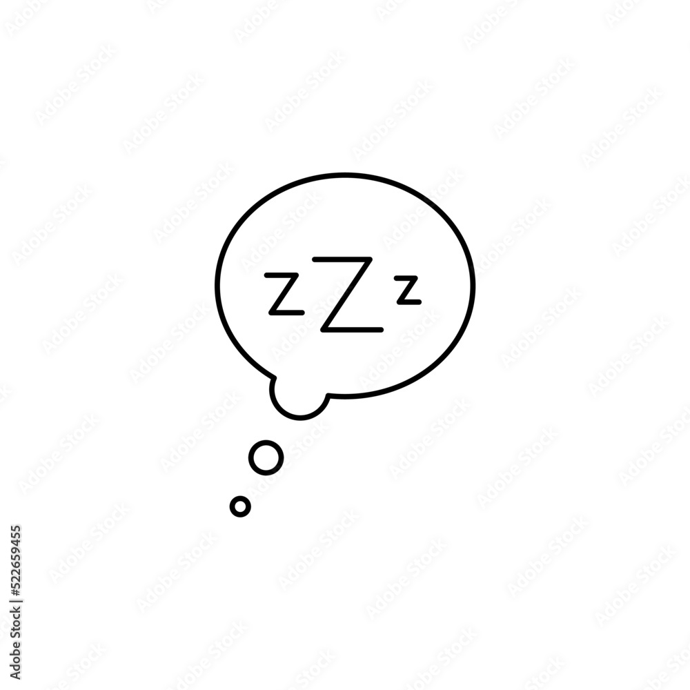 Sleep, Nap, Night Thin Line Icon Vector Illustration Logo Template. Suitable For Many Purposes. Sleep, Nap, Night Thin Line Icon Vector Illustration Logo Template. Suitable For Many Purposes.