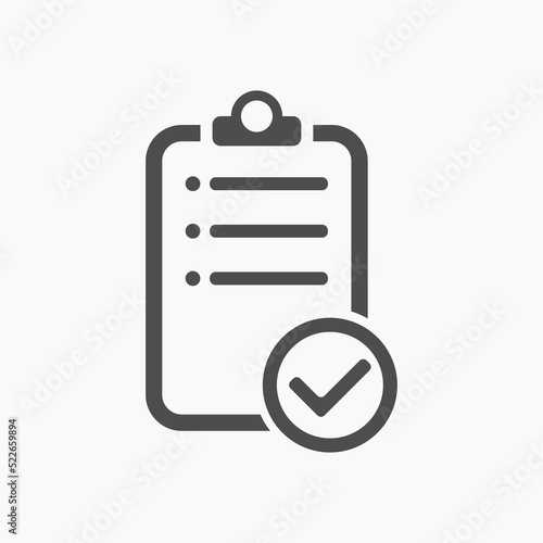 Checklist vector icon.Checklist sign symbol apps or web interface.   © creativeKawsar