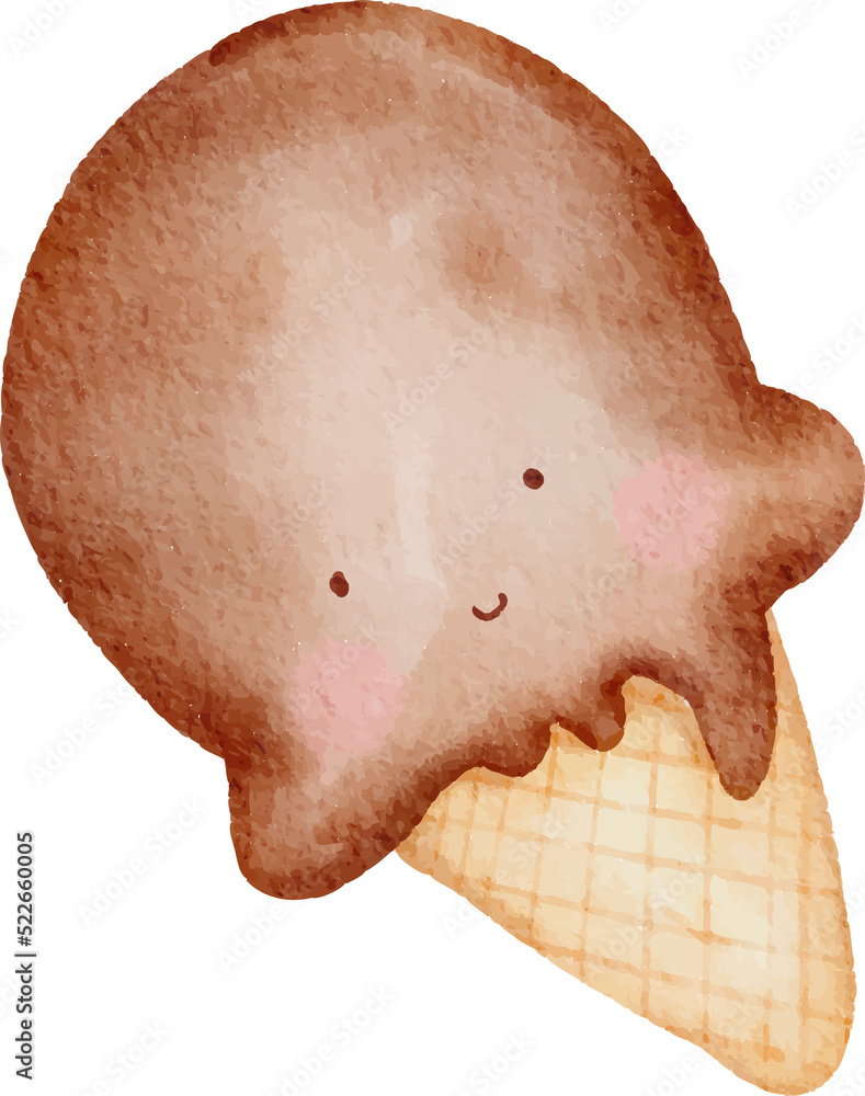 Fototapeta premium Watercolor baby toy