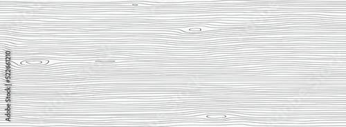 Seamless wooden pattern. Wood grain texture. Dense lines. Abstract white background. Vector illustration