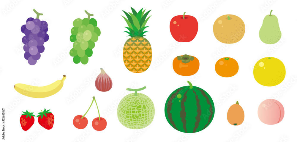 果物イラスト Stock Vector | Adobe Stock