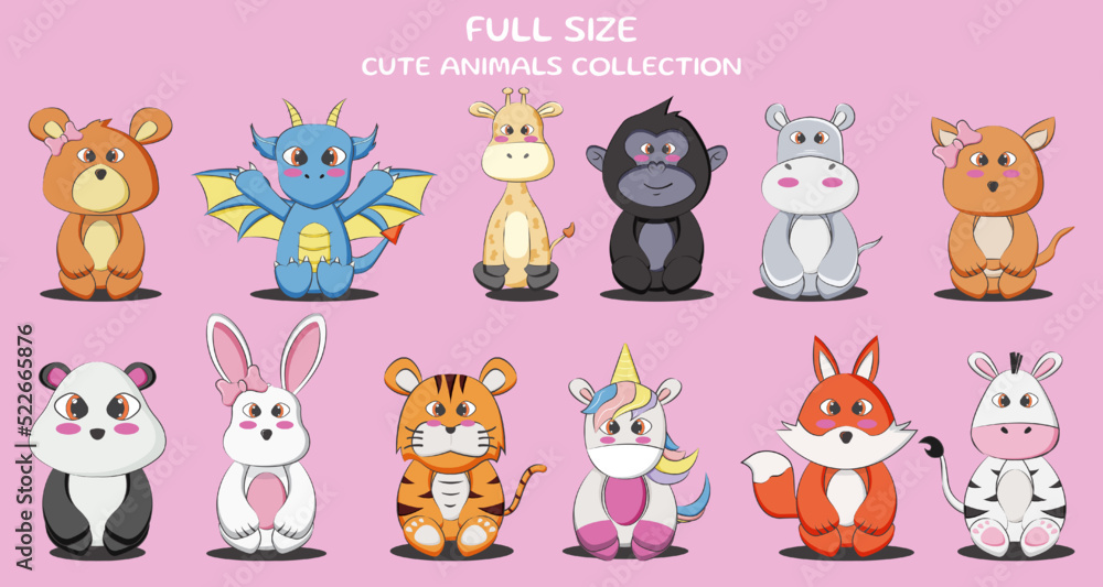 Full Size Cute Animals Collection